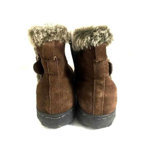 Khombu All-Weather Lindsey Buckle Suede Boot Brown - Picture 5 of 7